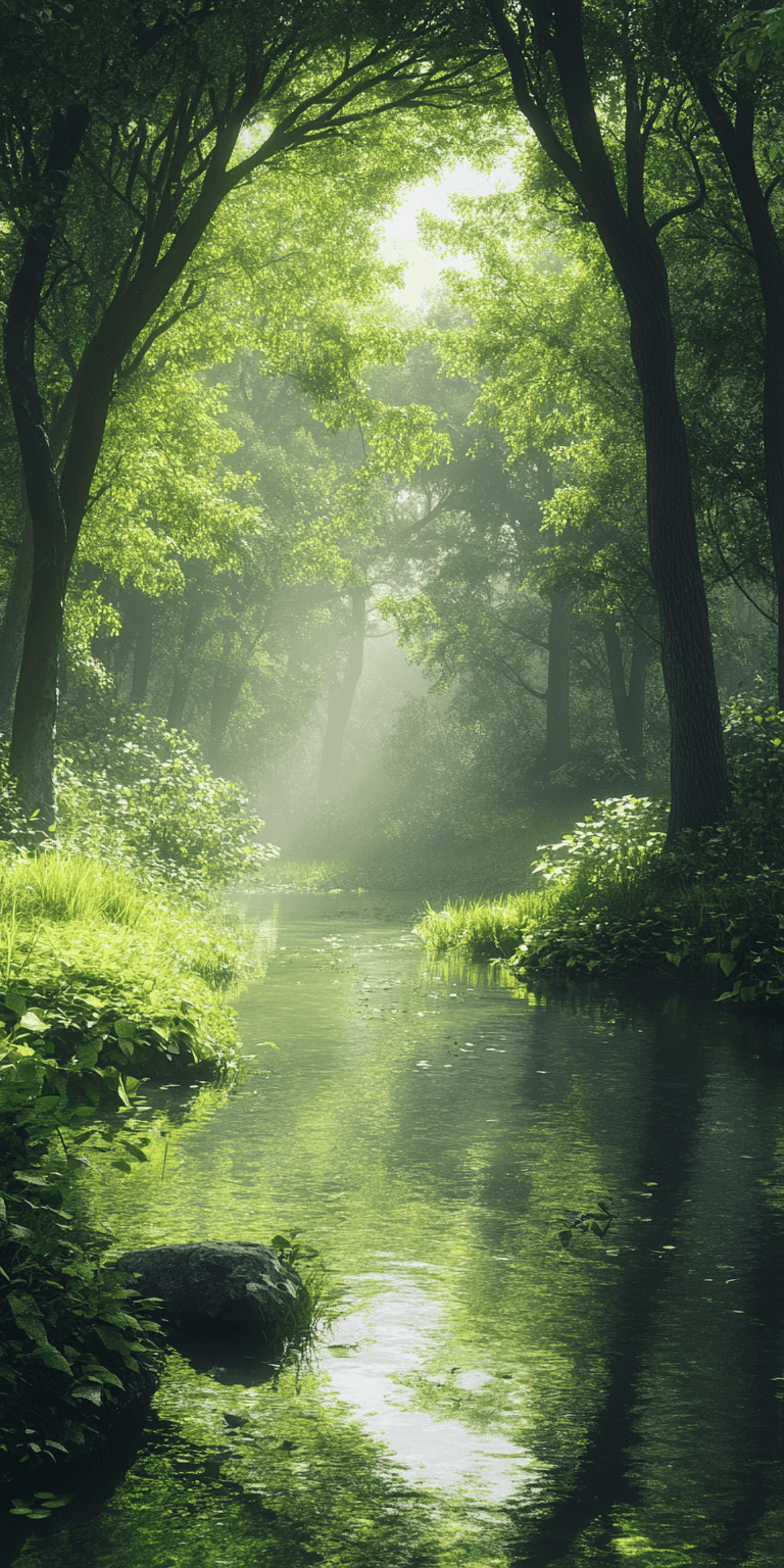 Whimsical Magical Forest Background